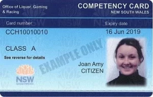 Responsible Service of Alcohol training RSARCG certificate