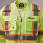 a medium shot of a hi vis yellow day night vest 2
