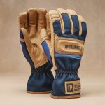 a pair of large gloves yellow 2