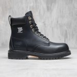 black leather cobra safety boot 1