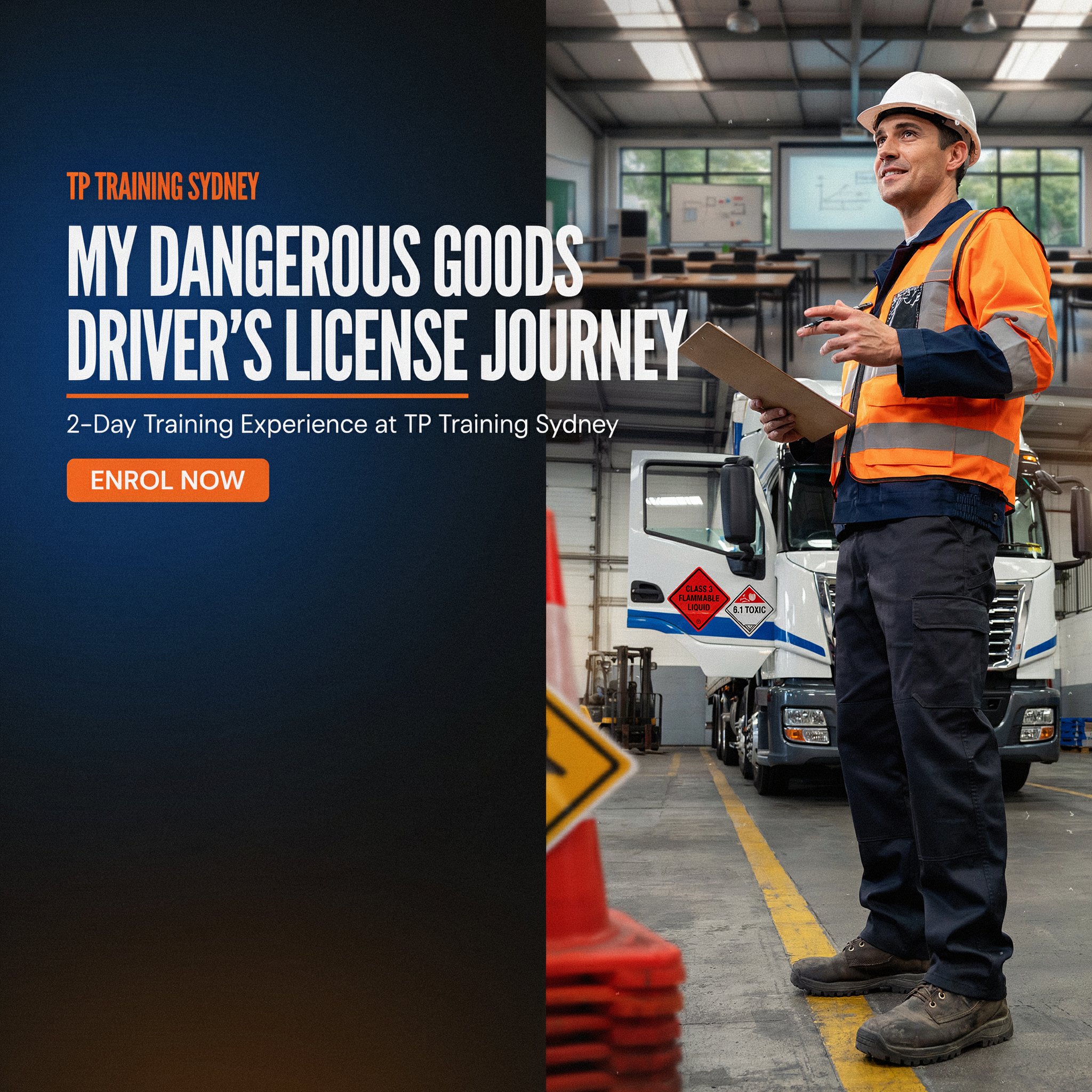 My real journey from searching for the right course to completing the 2 day Dangerous Goods Drivers License training with TP Training