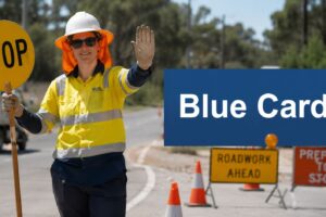 blue-card-traffic-control-traffic-controller