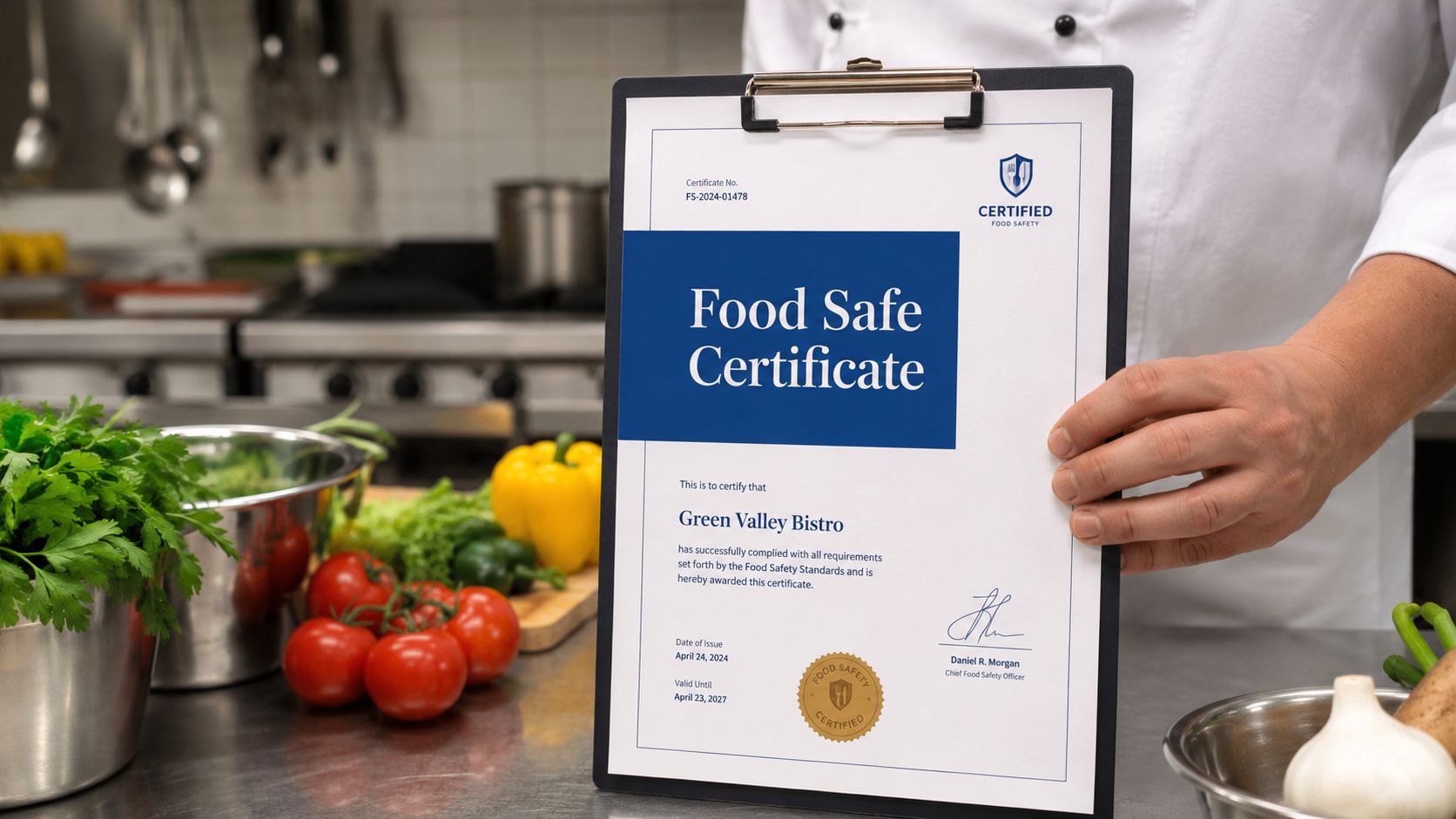food safe handlers certificate food certificate