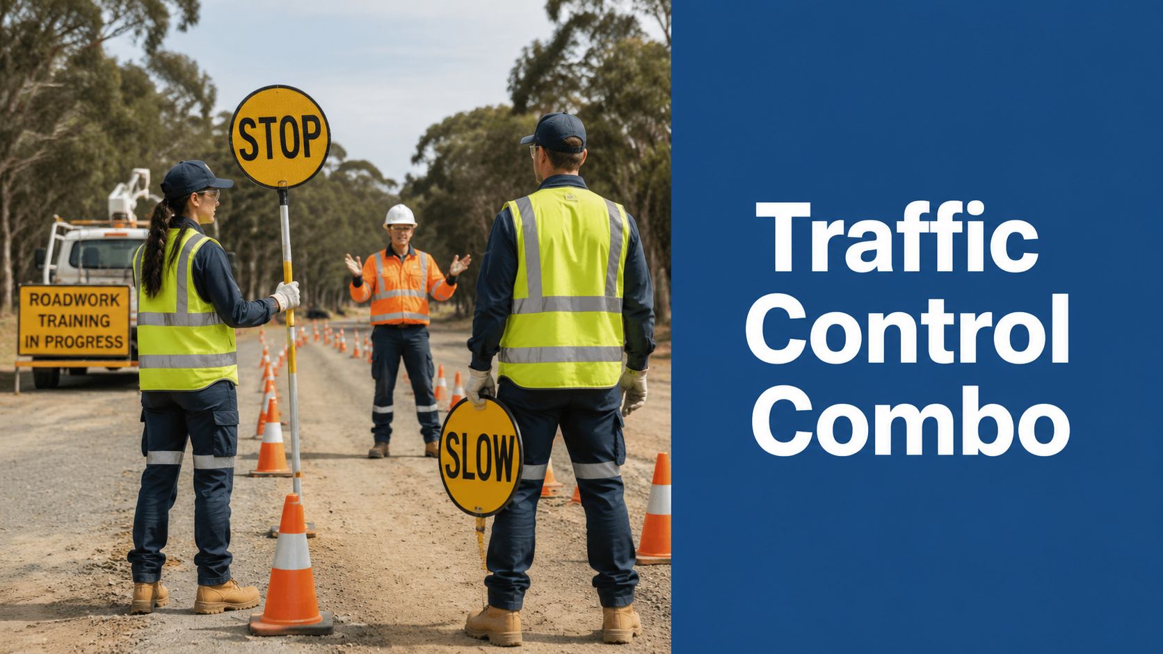 traffic control combo course blue yellow card traffic controllers
