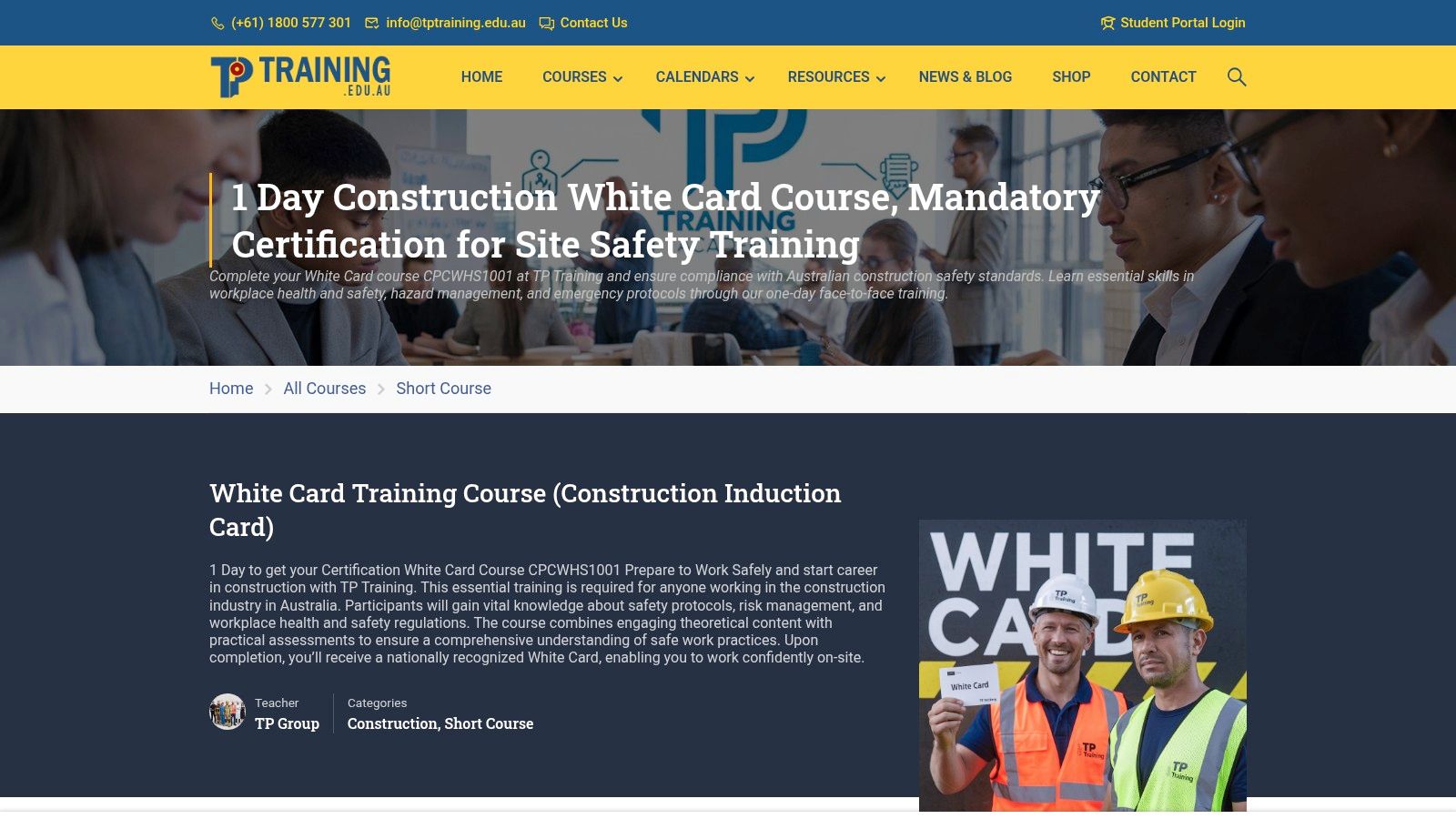 Screenshot from https://www.tptraining.edu.au/courses/white-card-training-course/