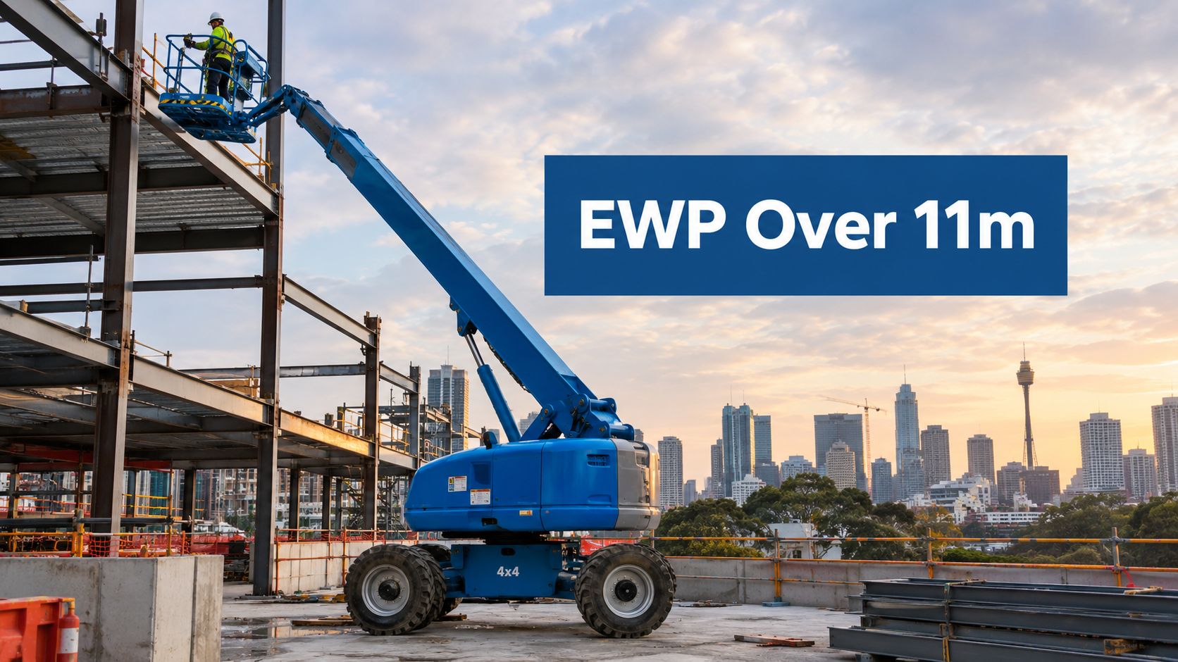 ewp ticket over 11 metres construction lift