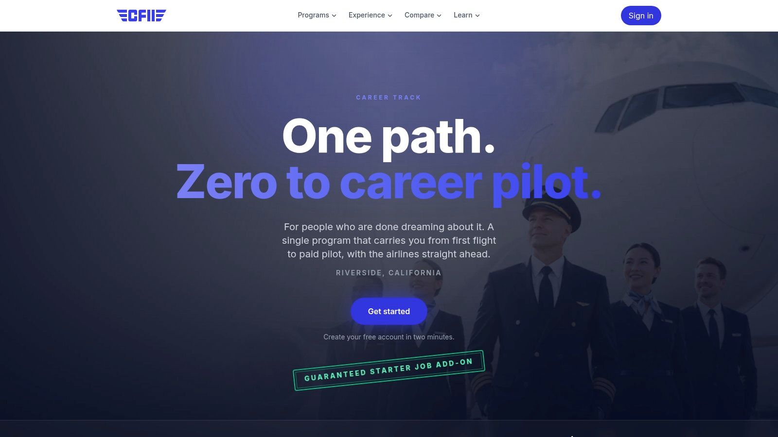 Screenshot from https://cfii.com