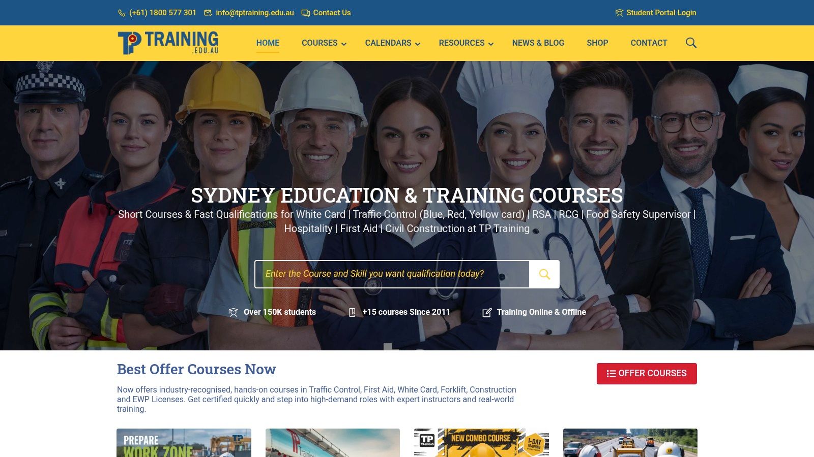 Screenshot from https://www.tptraining.edu.au